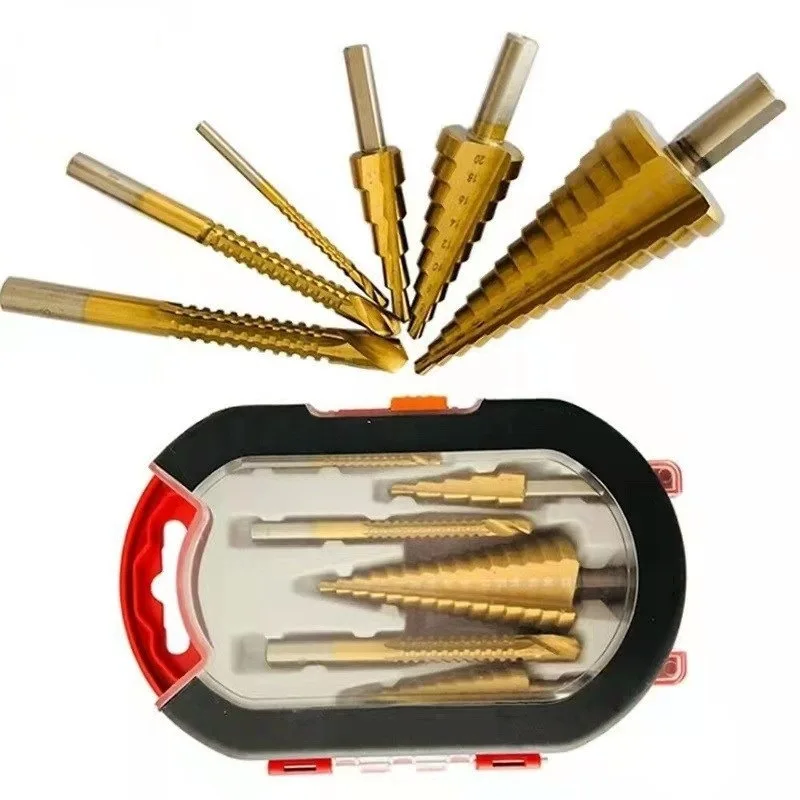 Imperial Pagoda Drill 6PC Plastic Box Set Center Positioning Titanium Plated Galvanized Drill Iron Stainless Steel
Imperial Pagoda Drill 6PC Plastic Box Set Center Positioning Titanium Plated Galvanized Drill Iron Stainless Steel