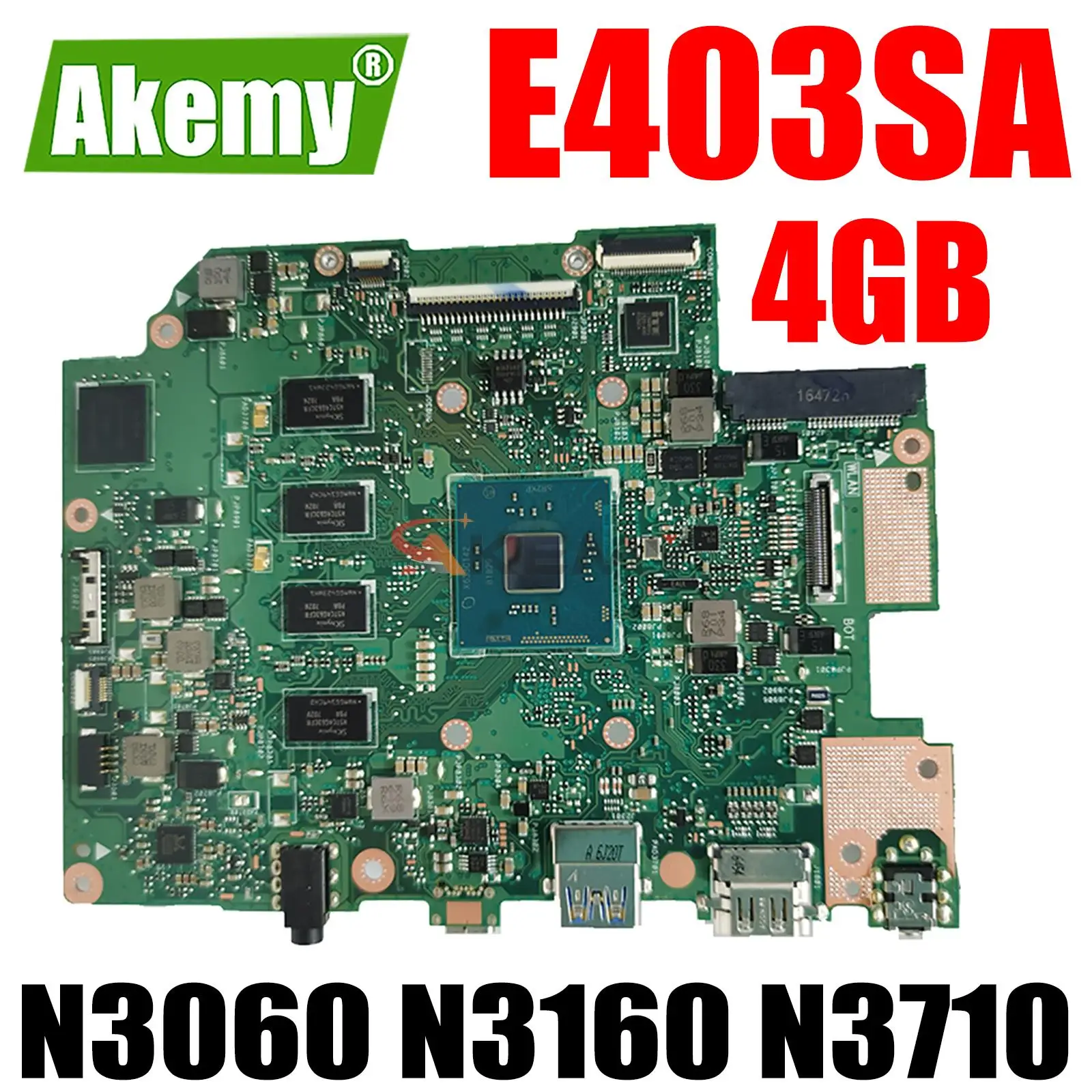 E403SA original MainBoard w/ 4GB RAM N3050 N3060 N3150 N3160 N3700 N3710 CPU 64G 128G for ASUS E403SA E403S Laptop Motherboard
E403SA original MainBoard w/ 4GB RAM N3050 N3060 N3150 N3160 N3700 N3710 CPU 64G 128G for ASUS E403SA E403S Laptop Motherboard