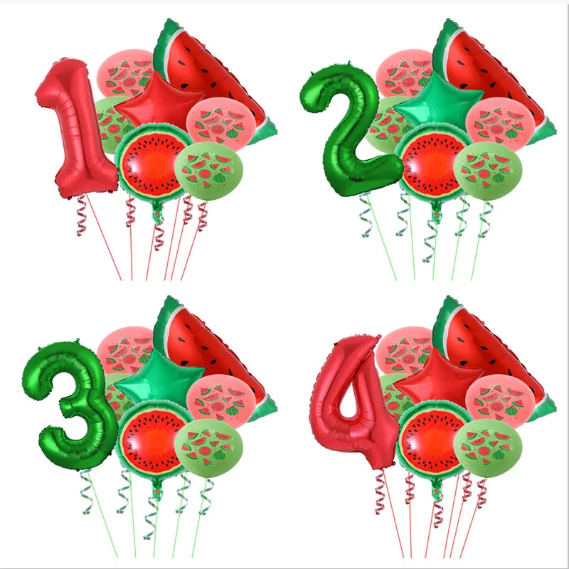 8pcs Watermelon Foil Helium Balloons 30 inch Number Balloon Summer Hawaii Themed Baby Shower Birthday Party Decoration Supplies
8pcs Watermelon Foil Helium Balloons 30 inch Number Balloon Summer Hawaii Themed Baby Shower Birthday Party Decoration Supplies