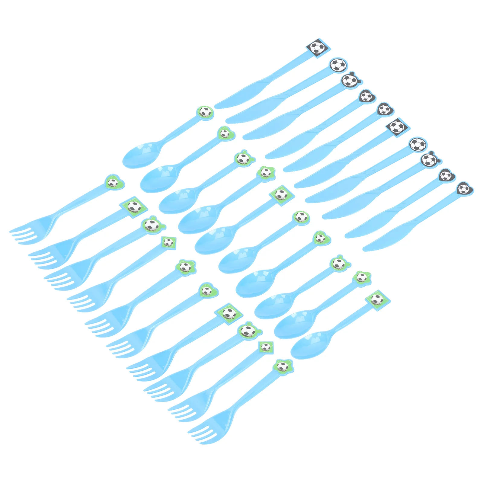 Party Football Set Cutlery Supplies Travel Spoon Fork Forks Kit Dessert Soccer Tableware Flatware Themed Table Decoration
Party Football Set Cutlery Supplies Travel Spoon Fork Forks Kit Dessert Soccer Tableware Flatware Themed Table Decoration