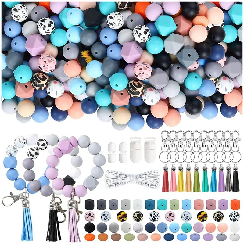 Multicolor Silicone Beads For Keychain Making Kit, Multiple Shapes And Styles Silicone Bulk Beads For Keychains Making
Multicolor Silicone Beads For Keychain Making Kit, Multiple Shapes And Styles Silicone Bulk Beads For Keychains Making