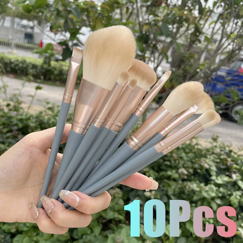 10pcs Makeup Brush Set Makeup Foundation Blush Eye Shadow Makeup Brush Beauty Tools
10pcs Makeup Brush Set Makeup Foundation Blush Eye Shadow Makeup Brush Beauty Tools