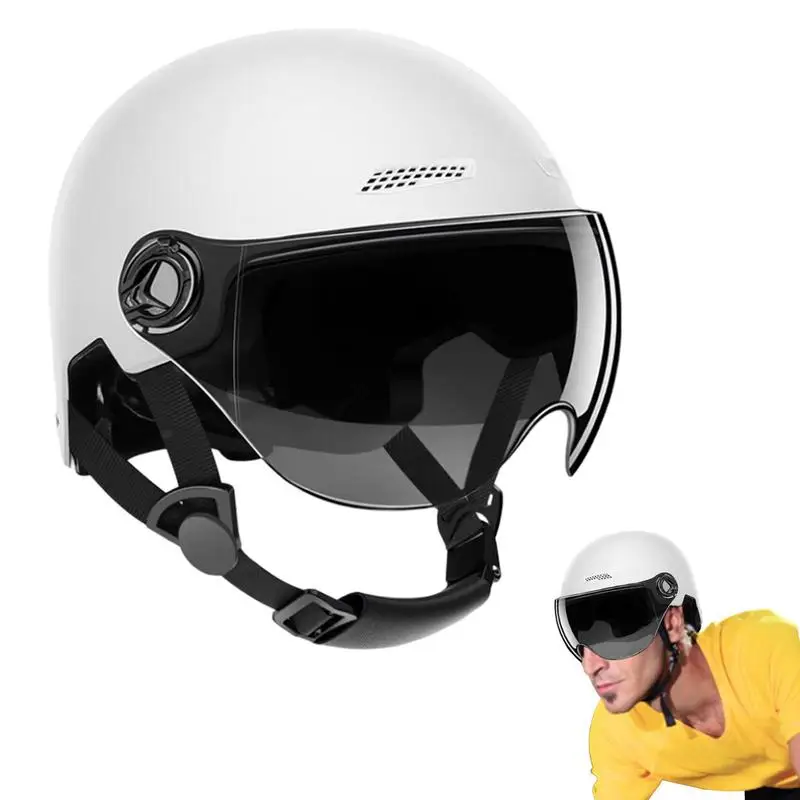 Motorcycle Helmets Half Face Motorcycle Helmets with Sun Visor Lightweight Motorcycle Street Bike Helmets for Adult Men Women
Motorcycle Helmets Half Face Motorcycle Helmets with Sun Visor Lightweight Motorcycle Street Bike Helmets for Adult Men Women