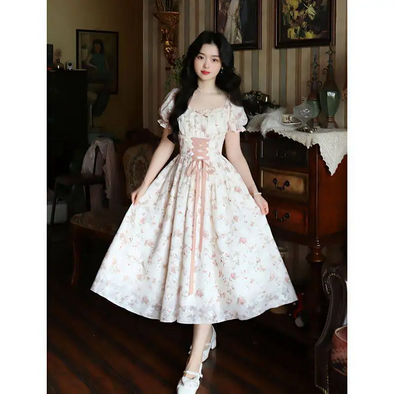 Vintage Cute Princess Style 2023 Summer New Short Sleeve Fragmented Flower First Love French Long Dress
Vintage Cute Princess Style 2023 Summer New Short Sleeve Fragmented Flower First Love French Long Dress