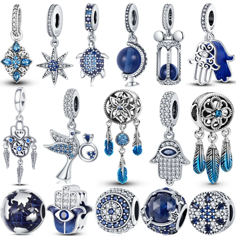 2021 NEW 925 Sterling Silver Blue Series Turtle And Palm Eye Beads Charms Fit Original Pandora Bracelets Bangle Women Jewelry
2021 NEW 925 Sterling Silver Blue Series Turtle And Palm Eye Beads Charms Fit Original Pandora Bracelets Bangle Women Jewelry