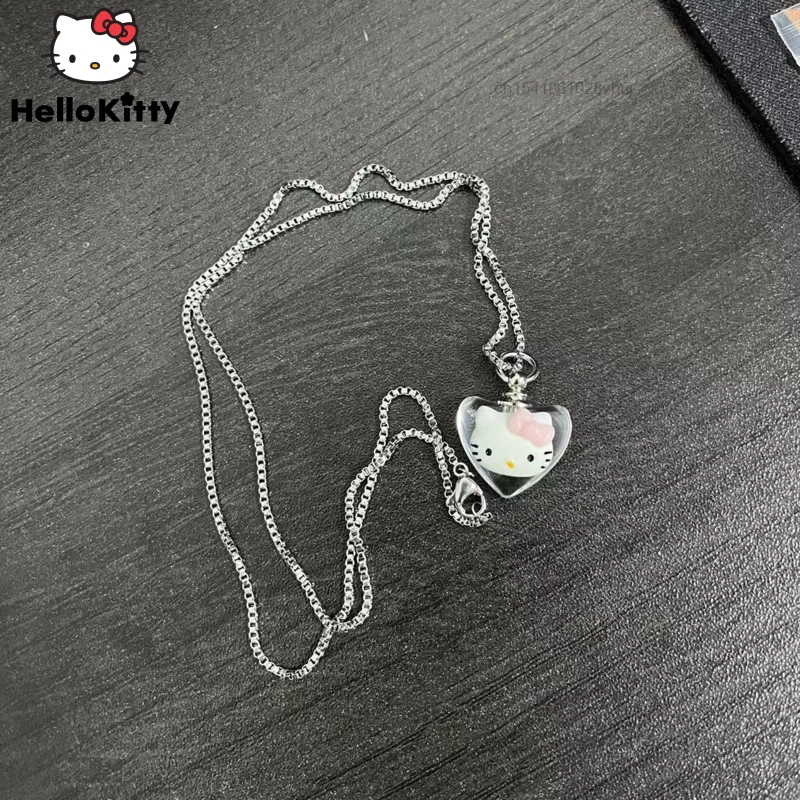 Y2k Sanrio Kawaii Hello Kitty Cat Cinnamoroll Wishing Bottle Couple Pendants Valentine's Day Festival Gift Girl Women Necklace
Y2k Sanrio Kawaii Hello Kitty Cat Cinnamoroll Wishing Bottle Couple Pendants Valentine's Day Festival Gift Girl Women Necklace