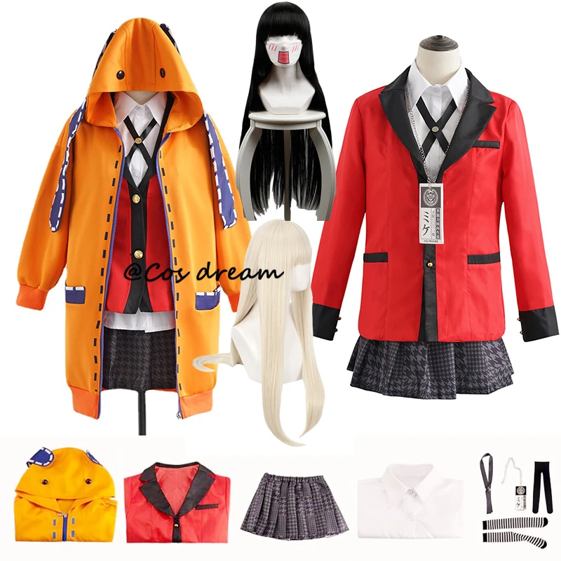 Carnival Kakegurui Jabami Yumeko Yomoduki Runa Cosplay Costume For Women Coat Wig Socks Halloween Costume For Women Carnival
Carnival Kakegurui Jabami Yumeko Yomoduki Runa Cosplay Costume For Women Coat Wig Socks Halloween Costume For Women Carnival