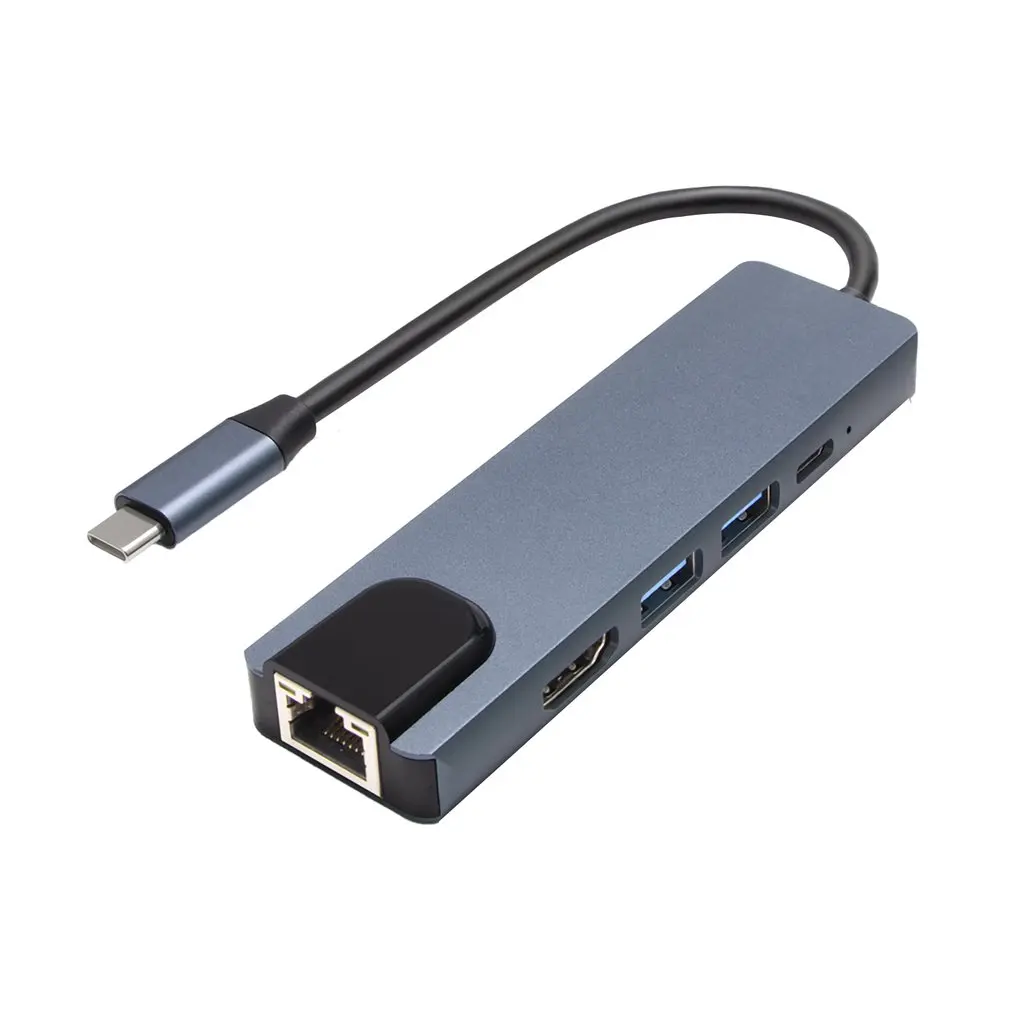 USB Type-C Hub Adapter Dock With 4K HDMI-Compatible PD RJ45 Ethernet Lan Charge For MacBook USB Type-C Hub
USB Type-C Hub Adapter Dock With 4K HDMI-Compatible PD RJ45 Ethernet Lan Charge For MacBook USB Type-C Hub