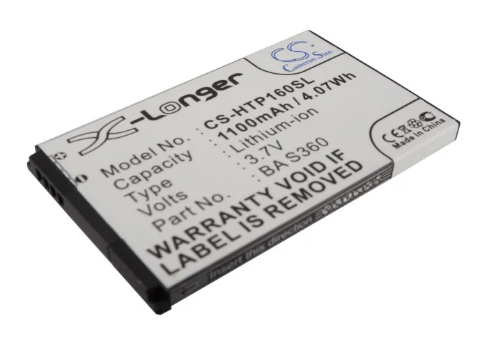 CS 1100mAh/4.07Wh battery for T-Mobile MDA Compact V 35H00125-07M, 35H00125-11M, BA S360, TOPA160
CS 1100mAh/4.07Wh battery for T-Mobile MDA Compact V 35H00125-07M, 35H00125-11M, BA S360, TOPA160