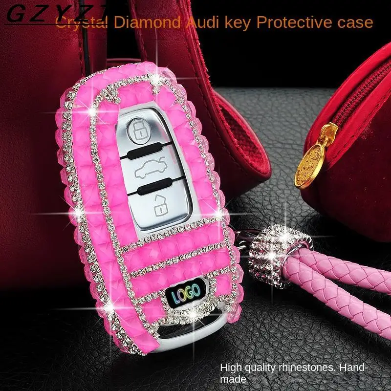 Luxury Diamond Bling Car Key Case Cover/ Key Shell For Audi A4L A6L A8L Q5 A7 A5 Accessories
Luxury Diamond Bling Car Key Case Cover/ Key Shell For Audi A4L A6L A8L Q5 A7 A5 Accessories