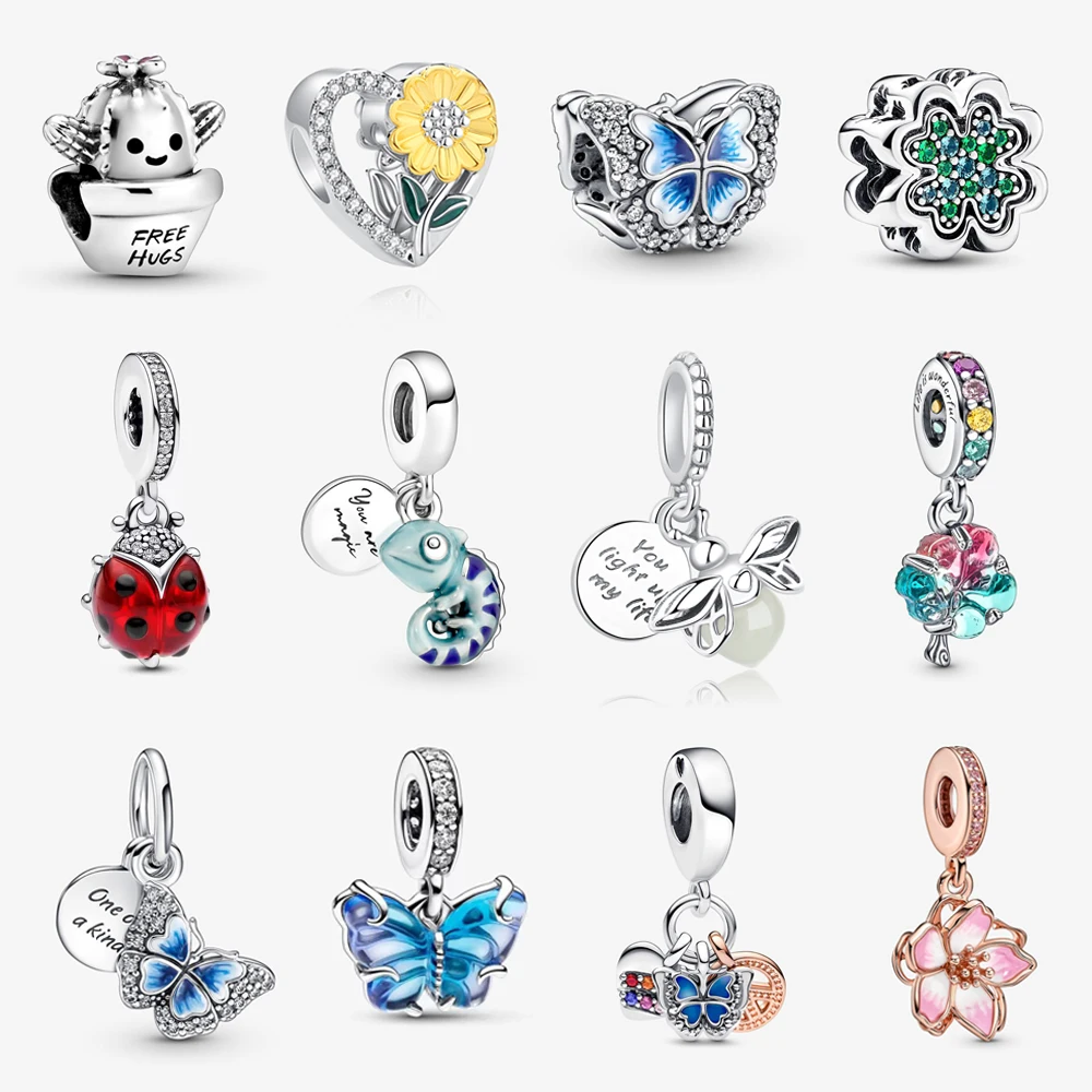 

925 Sterling Silver Charms Beads Original Chinese New Year Gift Phoenix Lion Charm Fit Pandora Bracelets Diy Jewelry For Women