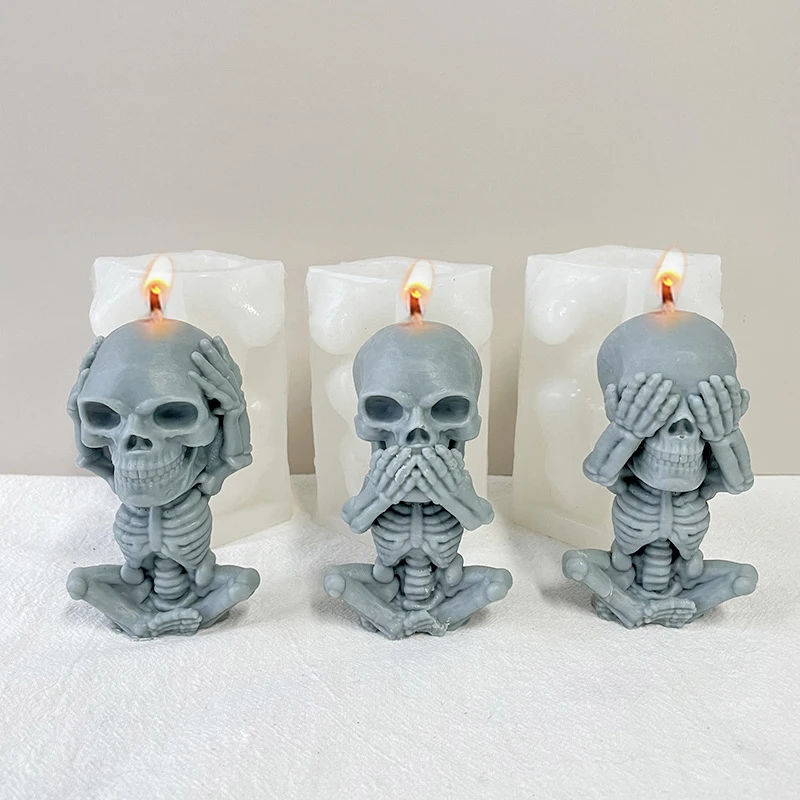 DIY Wax Mould Body Skull Candle Silicone Mould For Making Plaster Decorative Aromatherapy Resin Art Ornament Mould
DIY Wax Mould Body Skull Candle Silicone Mould For Making Plaster Decorative Aromatherapy Resin Art Ornament Mould