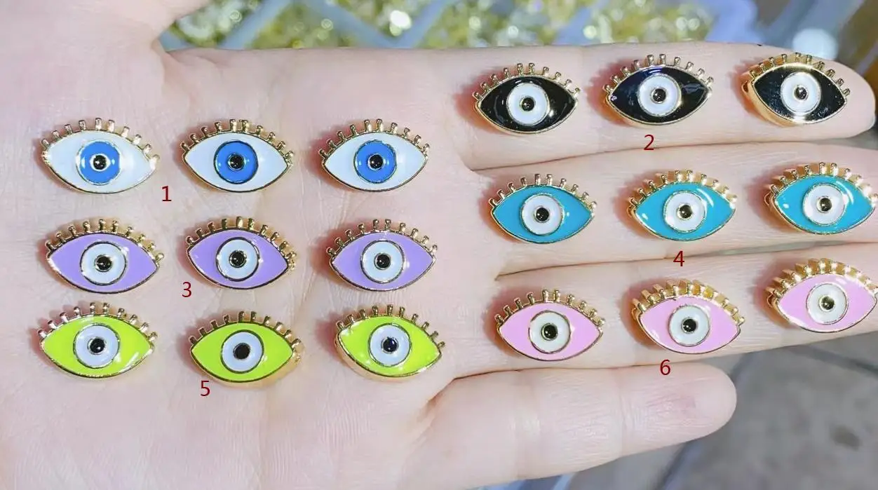 5pcs/lot Colorful Crystal Eyes Beads Enamel Charms DIY Bracelet For Jewelry Making Accessories dg4df
5pcs/lot Colorful Crystal Eyes Beads Enamel Charms DIY Bracelet For Jewelry Making Accessories dg4df