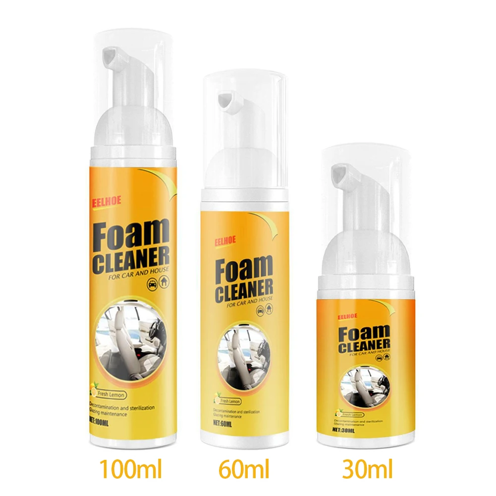 Car Interior Leather Seat Spray Foam Cleaner 30-100ml Multifunctional Foam Cleaner Car Interior Strong Decontamination
Car Interior Leather Seat Spray Foam Cleaner 30-100ml Multifunctional Foam Cleaner Car Interior Strong Decontamination