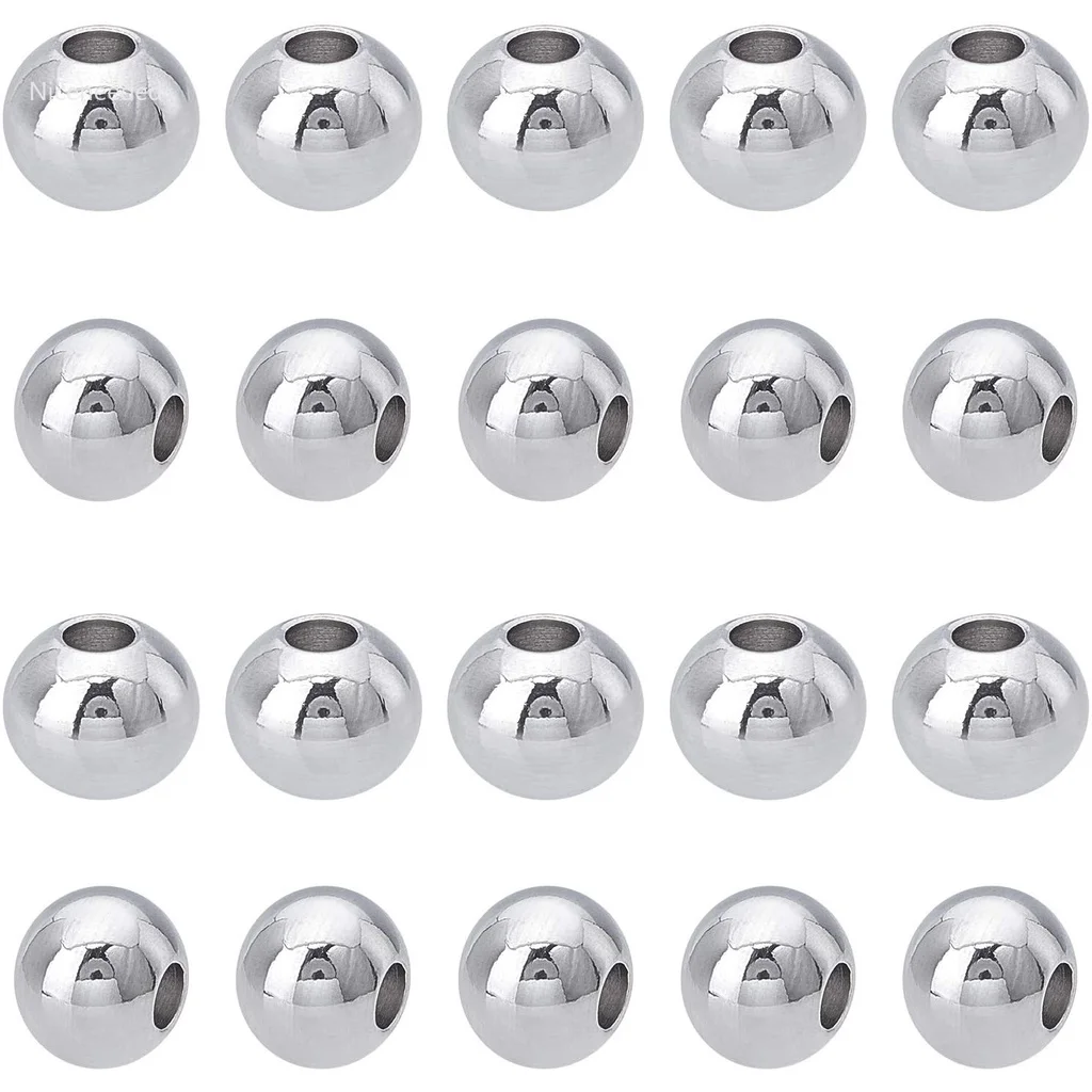 100pcs 6mm Stainless Steel Beads Silver Round Spacer Loose Beads for Bracelet Neckalce Jewelry Making
100pcs 6mm Stainless Steel Beads Silver Round Spacer Loose Beads for Bracelet Neckalce Jewelry Making