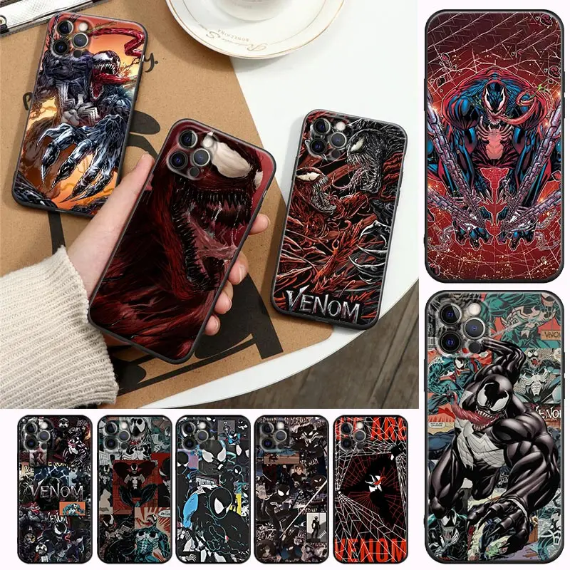 Marvel Venom Cartoon Poster Phone Case for iPhone 14 13 Pro Max 12 11 8 7 SE XR XS Max 6 6s Plus Black Soft Case Cover Fundas
Marvel Venom Cartoon Poster Phone Case for iPhone 14 13 Pro Max 12 11 8 7 SE XR XS Max 6 6s Plus Black Soft Case Cover Fundas