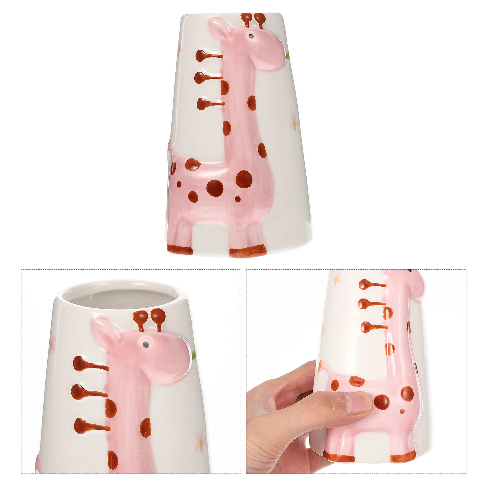 

Hamster Ceramic Water Bottle Dispenser Waterer Holder Drinking Fountain Stand Pet Cage Base Ceramics Rabbit Small Kettle Lovely