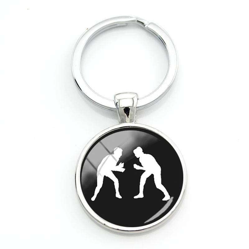New Fashion Wrestling Keychain Student Gift Vintage Style Glass Round Pendant Keychain Ring Holder Jewelry Accessories
New Fashion Wrestling Keychain Student Gift Vintage Style Glass Round Pendant Keychain Ring Holder Jewelry Accessories