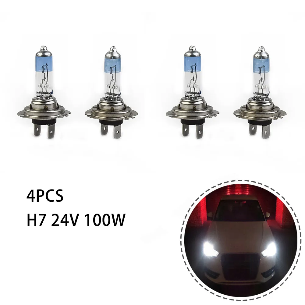 4X Car Headlight Halogen Lamp Quartz Material H7 24V 100W Super White 6000K Headlight Light Halogen Look Bulbs
4X Car Headlight Halogen Lamp Quartz Material H7 24V 100W Super White 6000K Headlight Light Halogen Look Bulbs