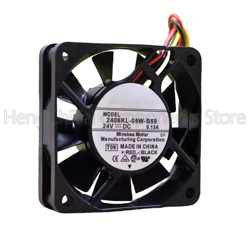 Оригинальный 100% рабочий 2406KL-05W-B59 6015 24V 0.13a охлаждающий вентилятор