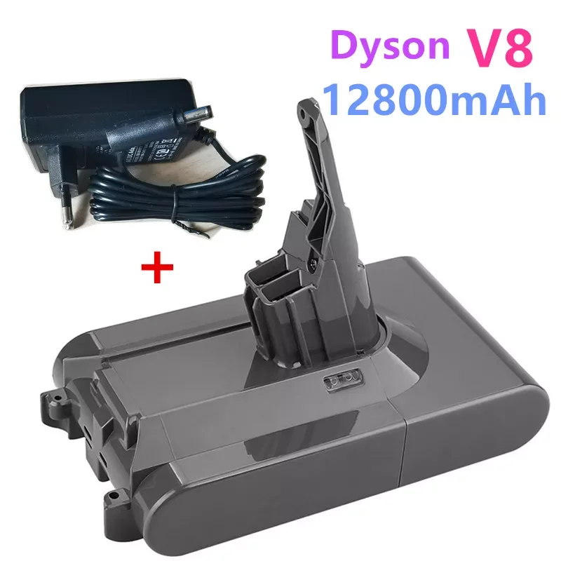 Оригинальный аккумулятор DysonV8 12800 мАч 21,6 в для Dyson V8, литий-ионная аккумуляторная батарея + зарядное устройство
Оригинальный аккумулятор DysonV8 12800 мАч 21,6 в для Dyson V8, литий-ионная аккумуляторная батарея + зарядное устройство