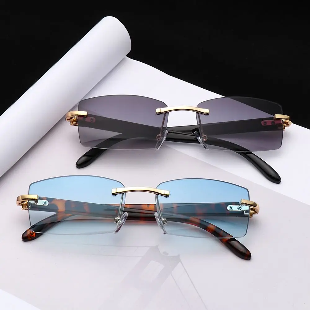 Men Women Frameless Gradient UV400 Rimless Rectangle Sunglasses Fashion Shades Punk Sunglasses Driving Sun Glasses
Men Women Frameless Gradient UV400 Rimless Rectangle Sunglasses Fashion Shades Punk Sunglasses Driving Sun Glasses