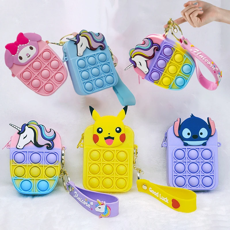 Fashion Fidget Toys Pokemon Coin Purse Pikachu Key Chain Stress Relief Kawaii Cute Squishy Squeeze Bubble Toy for Children Gift
Fashion Fidget Toys Pokemon Coin Purse Pikachu Key Chain Stress Relief Kawaii Cute Squishy Squeeze Bubble Toy for Children Gift