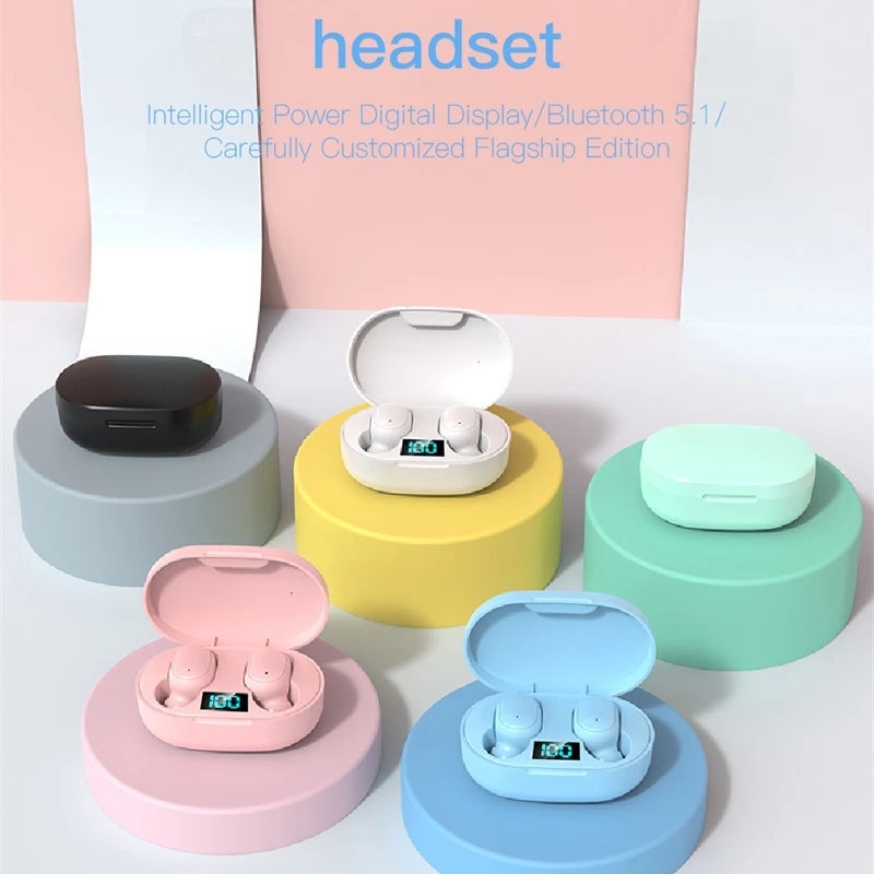 E6S Bluetooth Headset Smart Digital Display TWS Wireless Headphone Mini HIFI Earbuds Stereo in-Ear Waterproof Sports With Mic
E6S Bluetooth Headset Smart Digital Display TWS Wireless Headphone Mini HIFI Earbuds Stereo in-Ear Waterproof Sports With Mic
