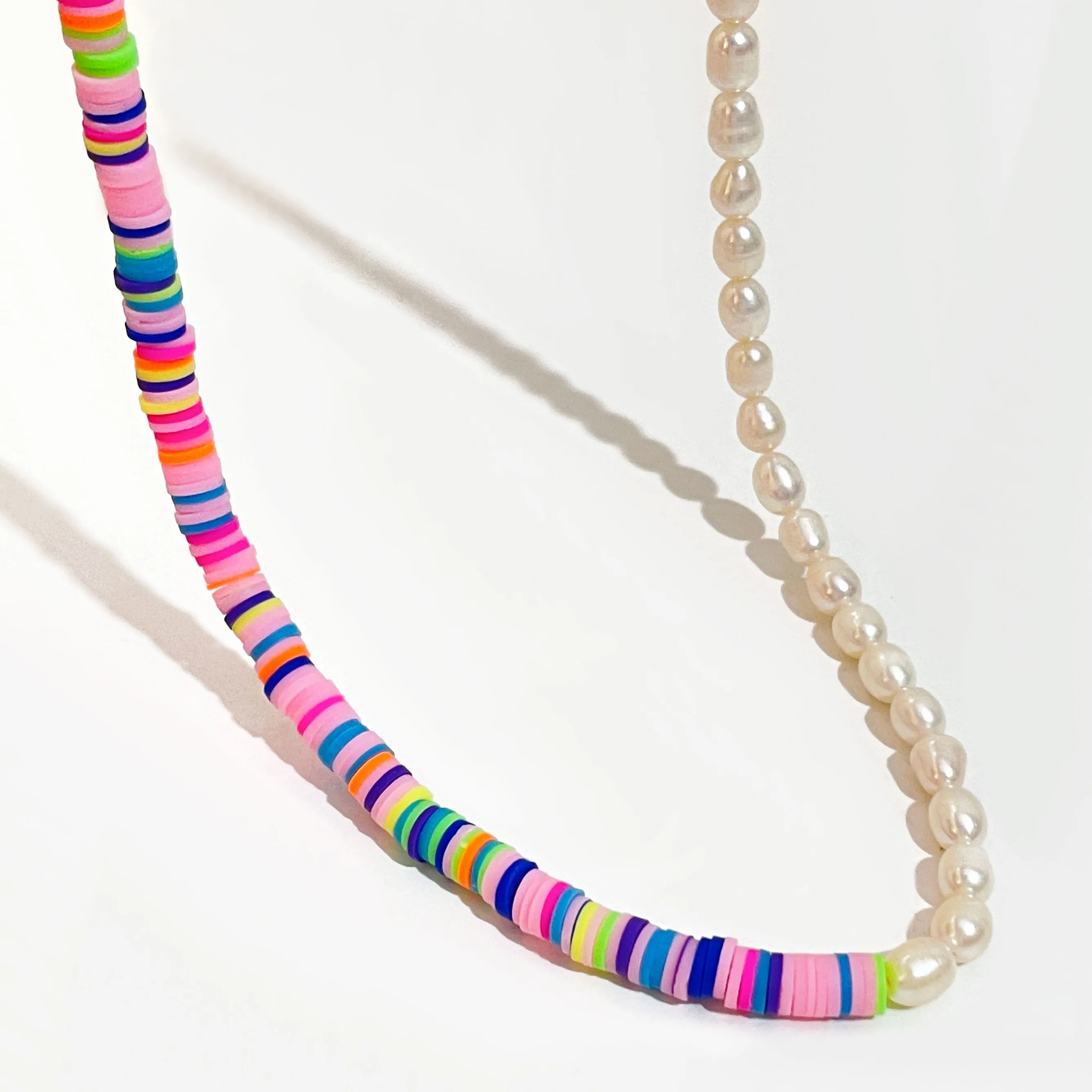 Peri'sBox Boho Baroque Pearl Soft Pottery Beaded Choker Rainbow Polymer Clay Bead Collar Necklaces For Women Summer Jewelry
Peri'sBox Boho Baroque Pearl Soft Pottery Beaded Choker Rainbow Polymer Clay Bead Collar Necklaces For Women Summer Jewelry