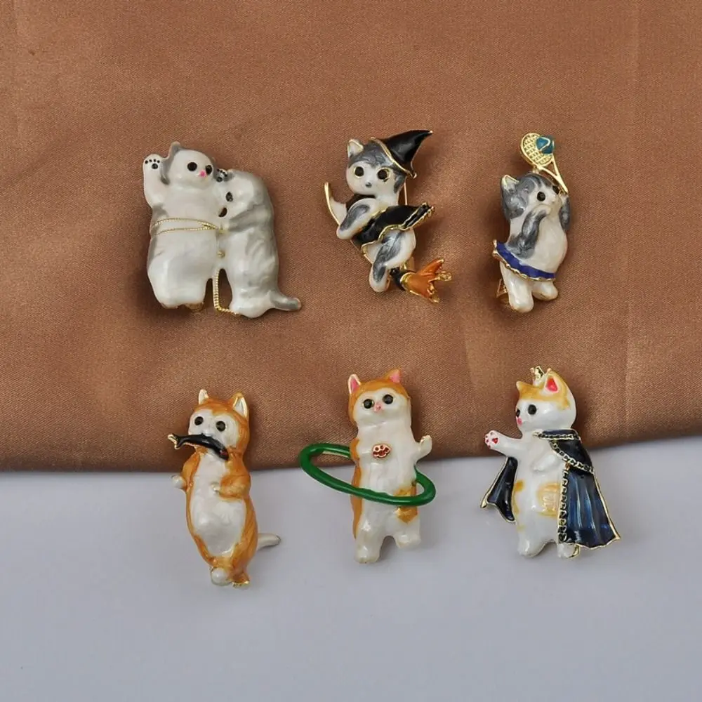 Creative Enamel Cat Brooch Men and Women Cute Cartoon Exquisite Pin Unisex Animal Crown Cape Kitten Collar Pin Suit Badges
Creative Enamel Cat Brooch Men and Women Cute Cartoon Exquisite Pin Unisex Animal Crown Cape Kitten Collar Pin Suit Badges