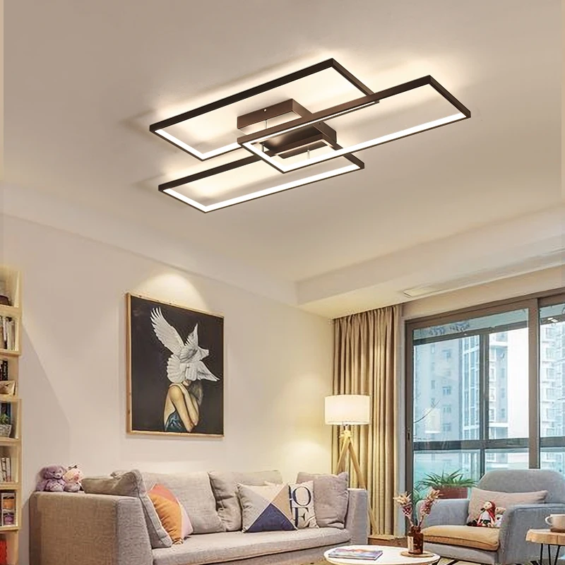 Modern LED Chandelier lights for Living Room Indoor Lighting White Black Luster Lamp Luminaria De rectangle frame Dimmable
Modern LED Chandelier lights for Living Room Indoor Lighting White Black Luster Lamp Luminaria De rectangle frame Dimmable