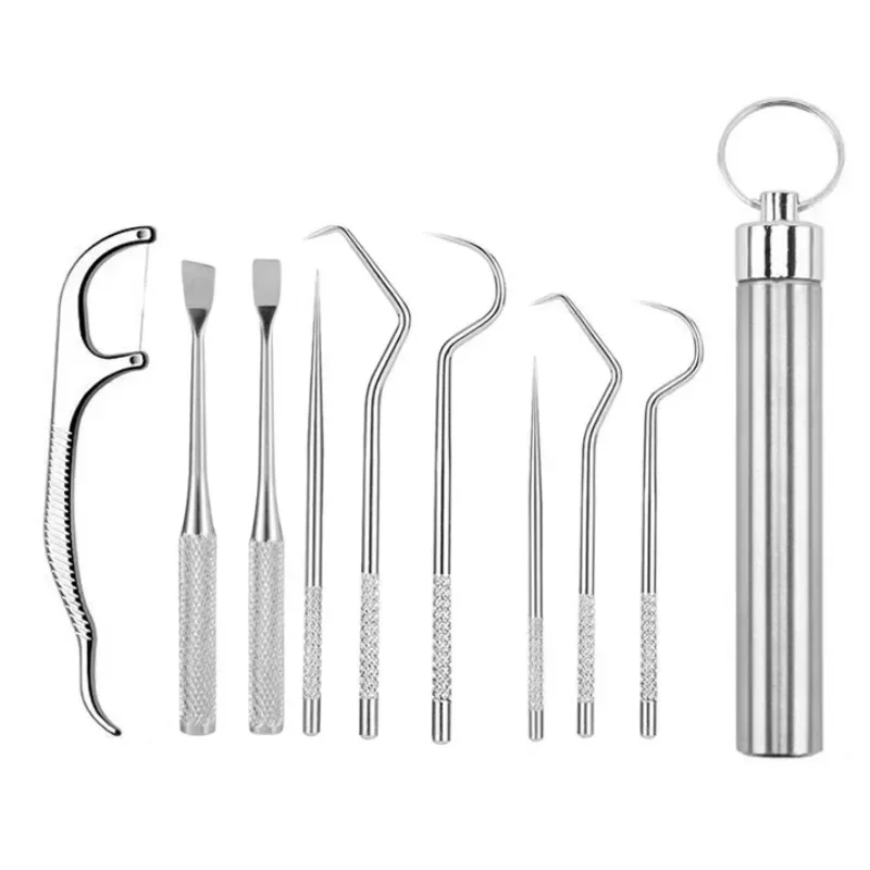 Многоразовые Зубочистки из нержавеющей стали для чистки зубов