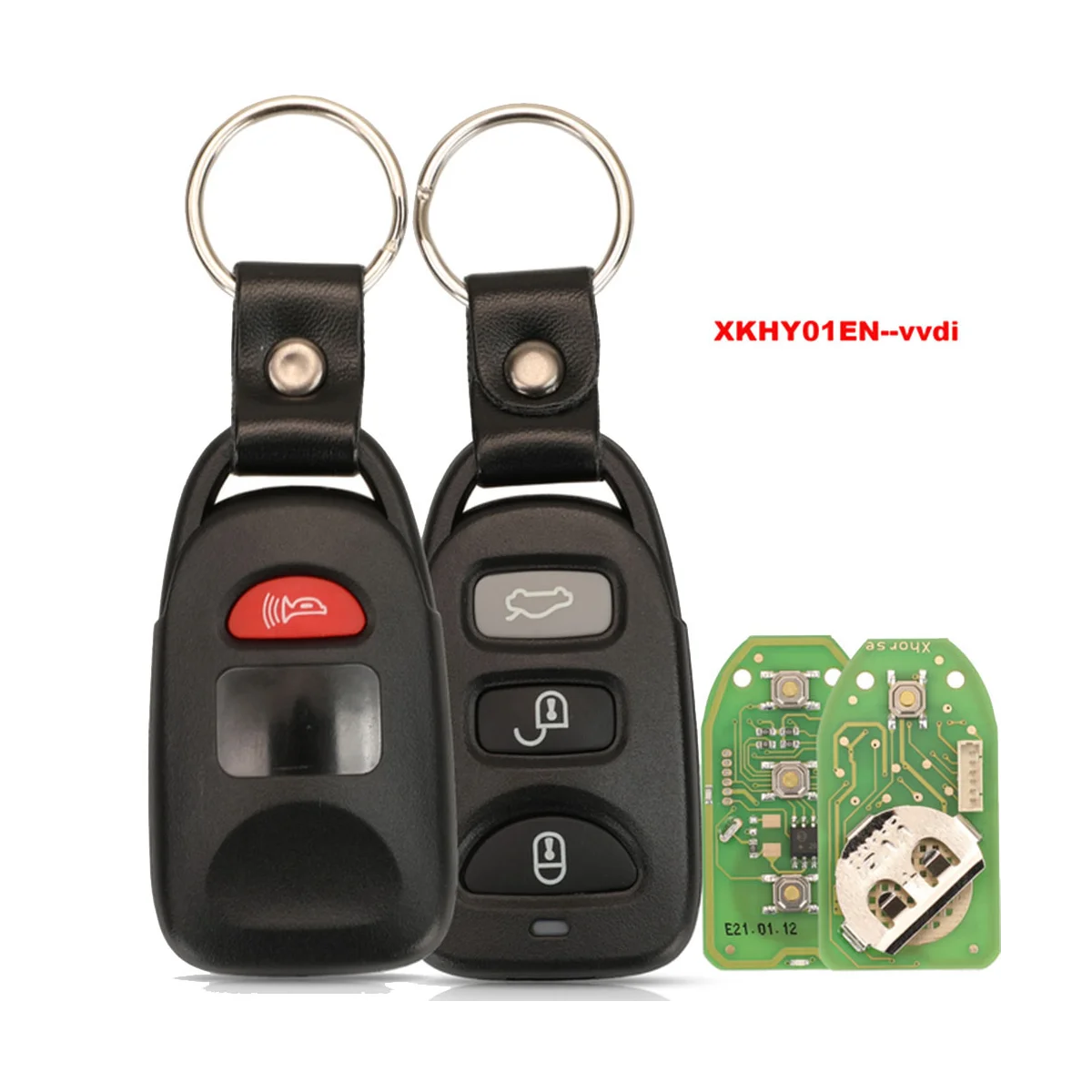 

For Xhorse XKHY01EN Universal Wire Remote Key Fob 3+1 Button for Hyundai Style for VVDI Key Tool