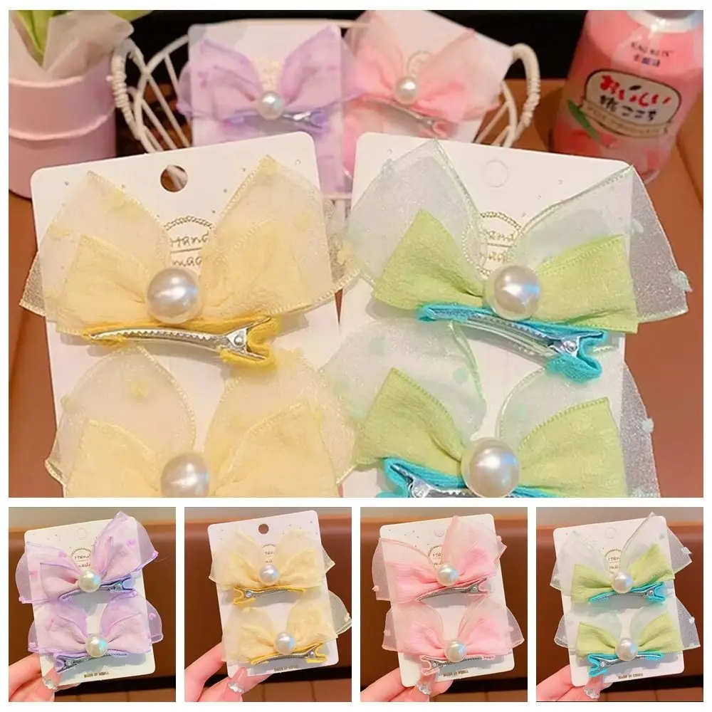 1 pair Korean Style Children Bow Hair Clip Headdress Stereoscopic Princess Duckbill Clip Lolita Solid Color Pearl Pair Clip
1 pair Korean Style Children Bow Hair Clip Headdress Stereoscopic Princess Duckbill Clip Lolita Solid Color Pearl Pair Clip