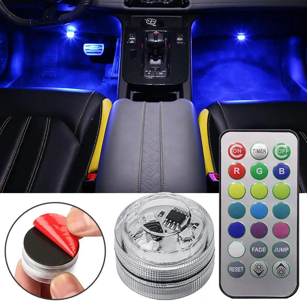1pc Car Atmosphere Lamp LED Light Car Decorative Lamps Strips Wireless Adhesive Atmosphere Light Remote Control IP68 Waterproof
1pc Car Atmosphere Lamp LED Light Car Decorative Lamps Strips Wireless Adhesive Atmosphere Light Remote Control IP68 Waterproof