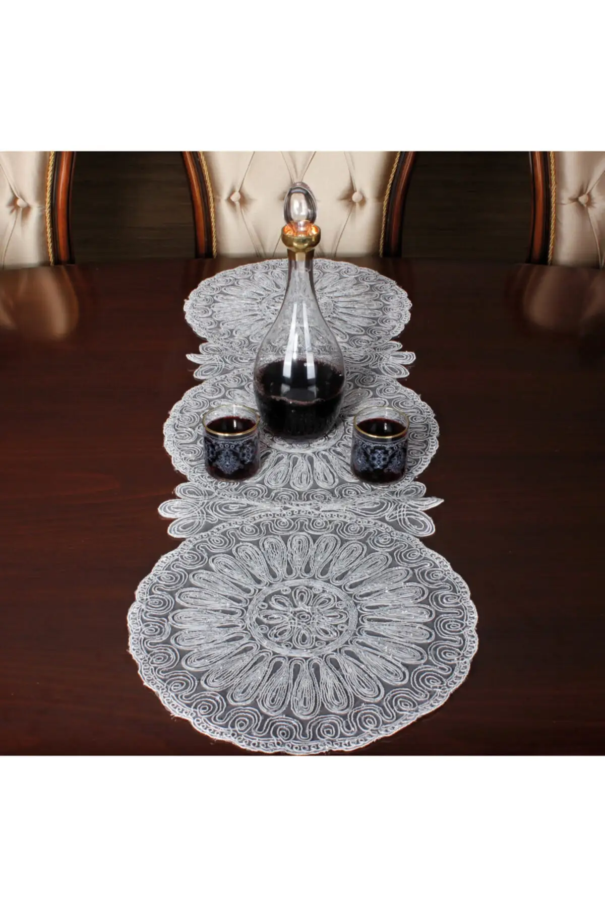 Juliet Lurex Embroidered Gray Runner, Lace Texture, Wedding, Engagement, custom Table Decoration Stylish Kitchen Garden Design Coffee Table 39-113 cm
Juliet Lurex Embroidered Gray Runner, Lace Texture, Wedding, Engagement, custom Table Decoration Stylish Kitchen Garden Design Coffee Table 39-113 cm
