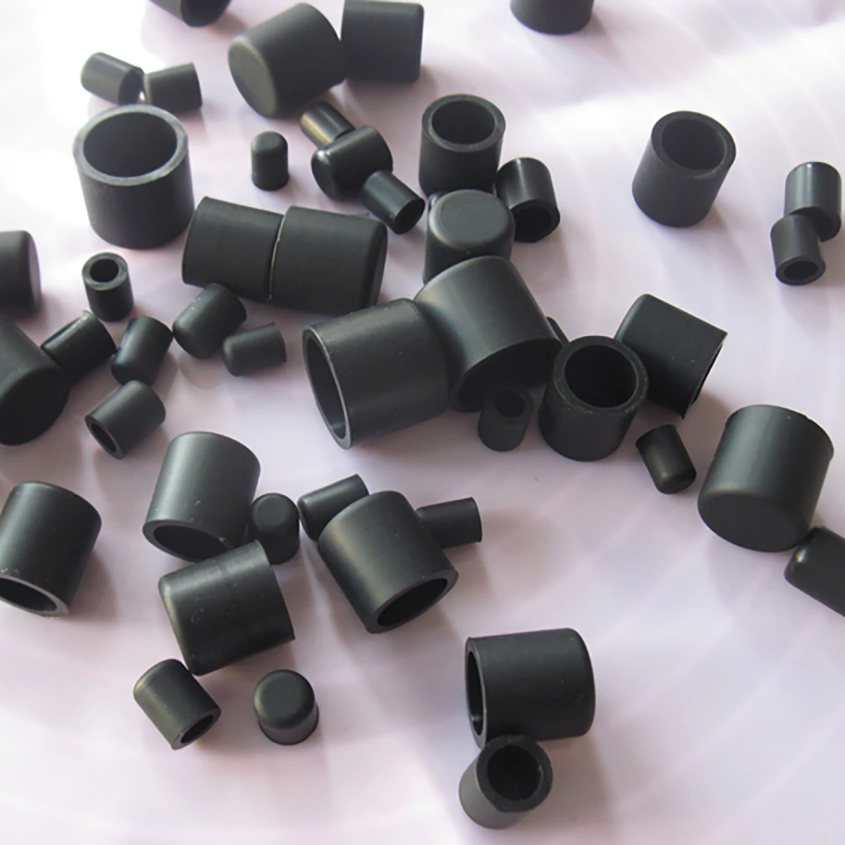 

1/5Pcs Silicone Round End Cap Tube Cover 62.5/64.5/66.5/68.5/70.5/73/74.5/76.5/78.5mm Black Protection Cover Chair Foot Pad