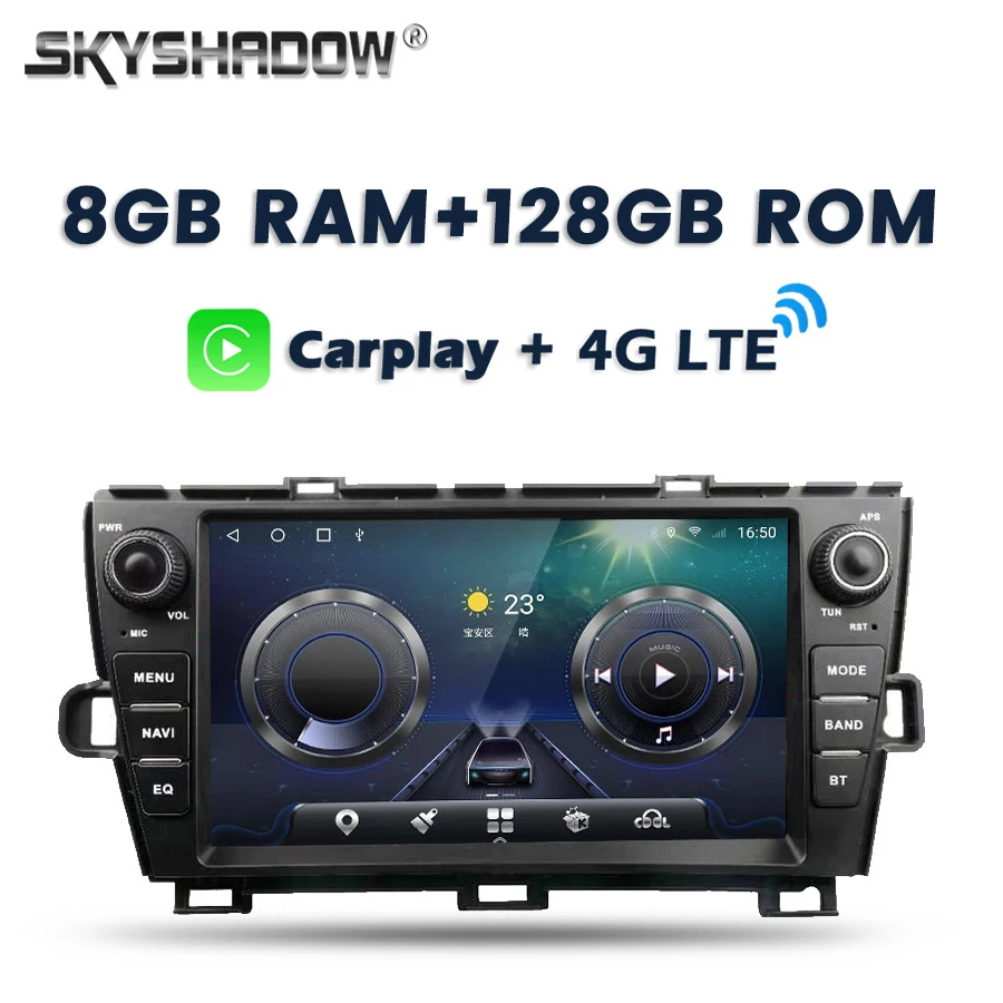 9" 8GB+128GB Carplay Auto Android 13.0 DSP Car DVD Player GPS WIFI Bluetooth Radio For Toyota Prius 2009 2010-2013 left right
9" 8GB+128GB Carplay Auto Android 13.0 DSP Car DVD Player GPS WIFI Bluetooth Radio For Toyota Prius 2009 2010-2013 left right