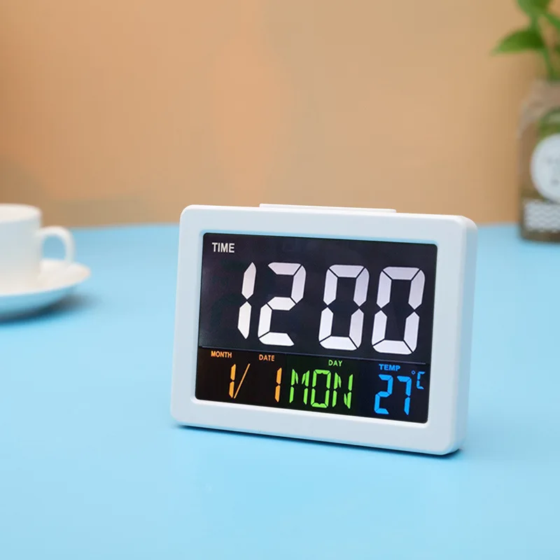 Digital Alarm Clock Desktop Temperature LCD Digital Thermometer Desktop Hygrometer Battery Operated Time Date Calendar
Digital Alarm Clock Desktop Temperature LCD Digital Thermometer Desktop Hygrometer Battery Operated Time Date Calendar