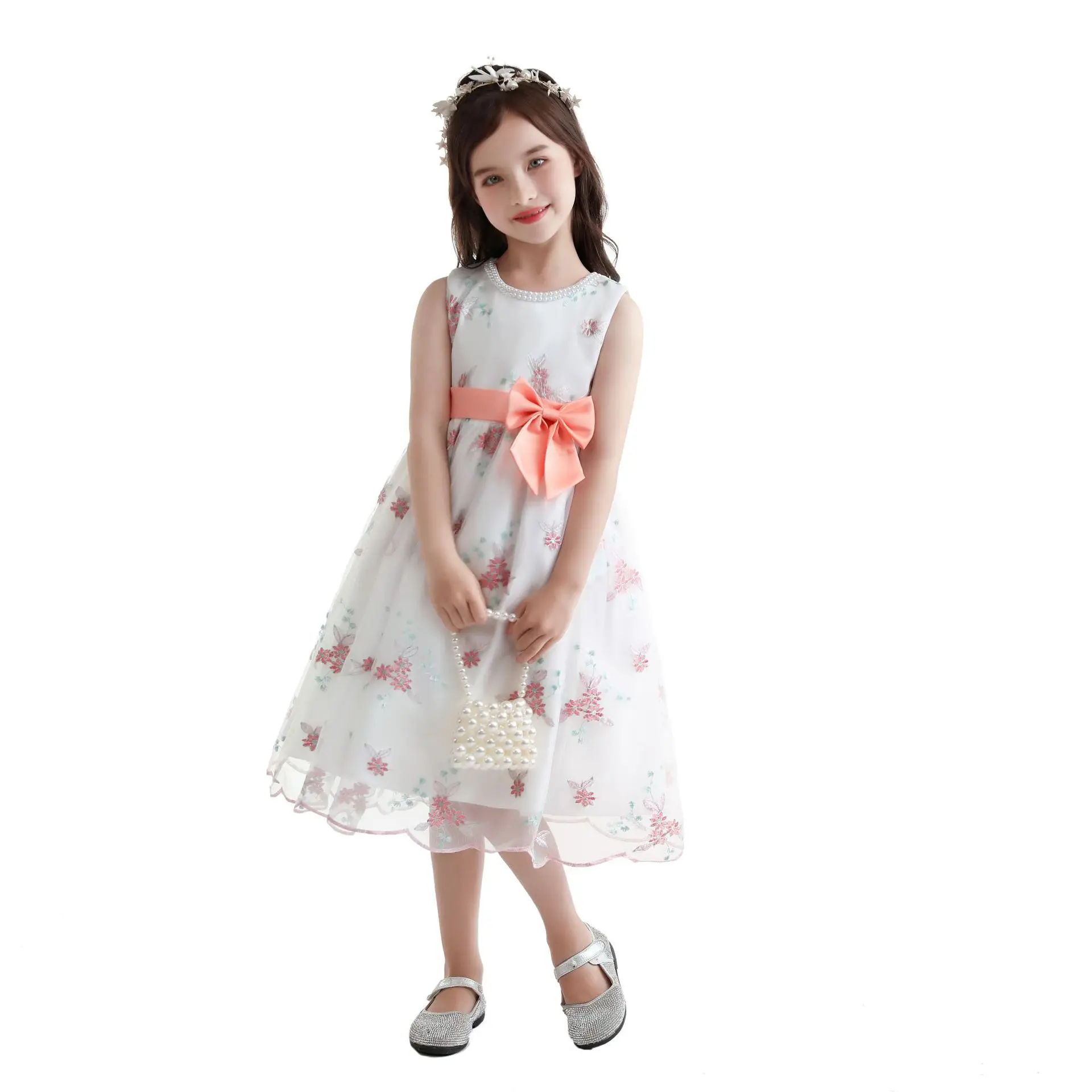 Flower Girls Embroidery Tulle Dress Sleeveless Maxi Wedding Party Bridesmaid Prom Christening Princess Birthday Pageant Gown
Flower Girls Embroidery Tulle Dress Sleeveless Maxi Wedding Party Bridesmaid Prom Christening Princess Birthday Pageant Gown