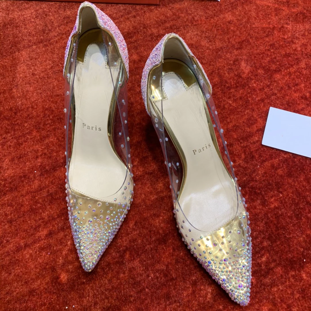Top Quality Womens High Heels Luxury Fashion Ladies Crystal Glisten Red Soled Shoes Classic Retro Designer High heel 0214HJ
Top Quality Womens High Heels Luxury Fashion Ladies Crystal Glisten Red Soled Shoes Classic Retro Designer High heel 0214HJ