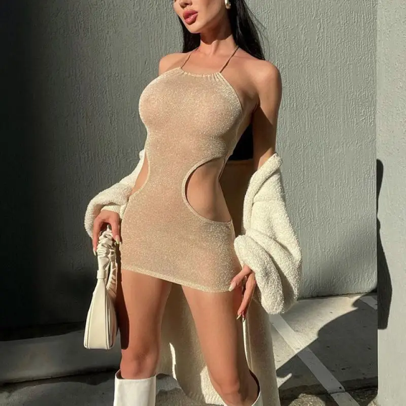 Sleeveless Neck And Side Waist Hollowed Out Solid Color Light Familiar Backless Dress For Women Y2k Birthday Party Club Dress
Sleeveless Neck And Side Waist Hollowed Out Solid Color Light Familiar Backless Dress For Women Y2k Birthday Party Club Dress