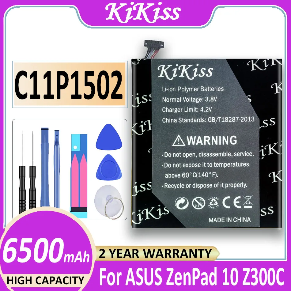 Аккумулятор KiKiss C11P1502, 6500 мАч, для ASUS ZenPad 10, Z300CG, Z300CL, P01T, Z300M, Z300C, P023
Аккумулятор KiKiss C11P1502, 6500 мАч, для ASUS ZenPad 10, Z300CG, Z300CL, P01T, Z300M, Z300C, P023