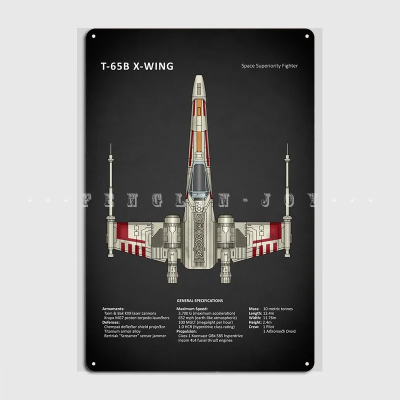The X Wing Fighter Metal Plaque Poster Cinema Garage Club Bar Printing Poster Tin Sign Posters 
The X Wing Fighter Metal Plaque Poster Cinema Garage Club Bar Printing Poster Tin Sign Posters