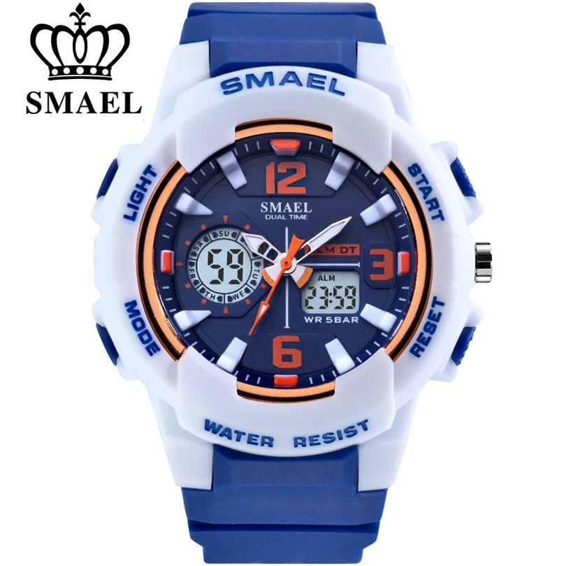 SMAEL Brand Fashion Women Sports Watches LED Digital Quartz Military Clock Man Watch Boy Girl Student Multifunctional Wristwatch
SMAEL Brand Fashion Women Sports Watches LED Digital Quartz Military Clock Man Watch Boy Girl Student Multifunctional Wristwatch