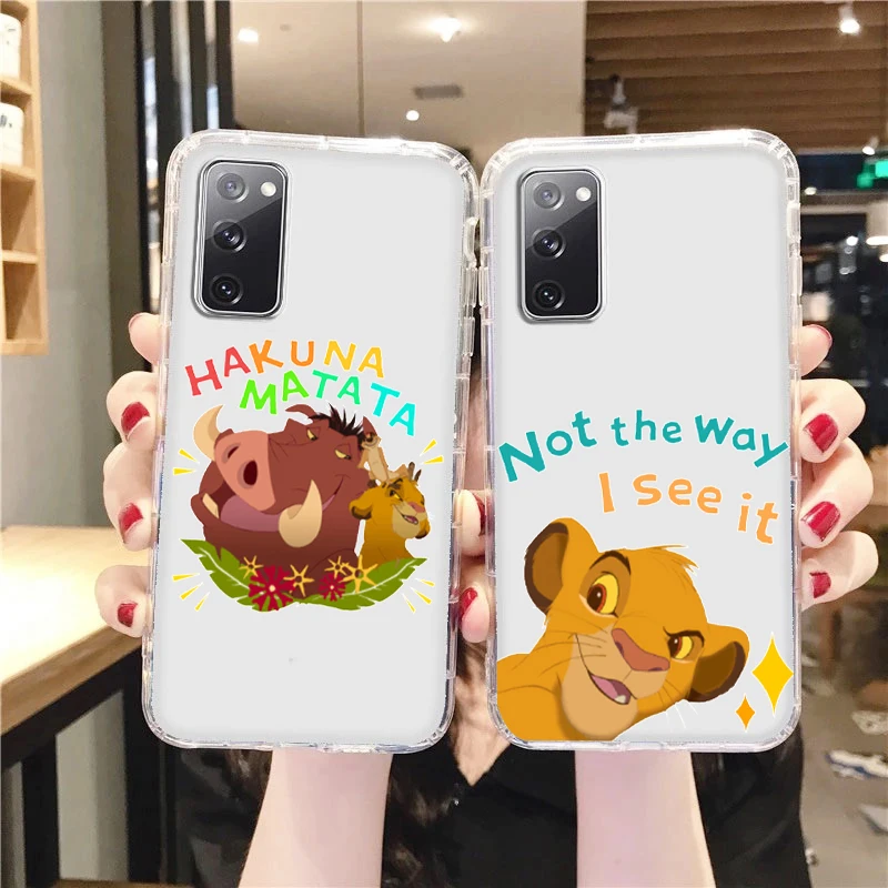 Cartoon The lion king simba For Samsung A73 A70 A20 Note 20 10 9 Ultra Lite F23 M52 M21 j8 j7 j6 Transparent Phone Case
Cartoon The lion king simba For Samsung A73 A70 A20 Note 20 10 9 Ultra Lite F23 M52 M21 j8 j7 j6 Transparent Phone Case