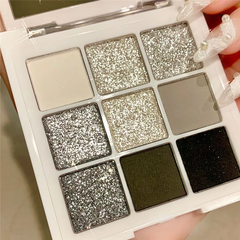 9 Colors Cool Toned Eyeshadow Palette Black Smokey Palette Matte Glitter Eyeshadow Palette Smoky Eye Shadow Eye Pigments Palette
9 Colors Cool Toned Eyeshadow Palette Black Smokey Palette Matte Glitter Eyeshadow Palette Smoky Eye Shadow Eye Pigments Palette