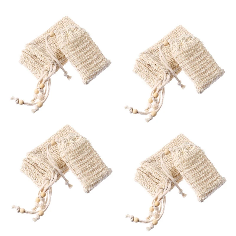120 Pack Natural Sisal Soap Bag Exfoliating Soap Saver Pouch Holder With Wooden Beads
120 Pack Natural Sisal Soap Bag Exfoliating Soap Saver Pouch Holder With Wooden Beads