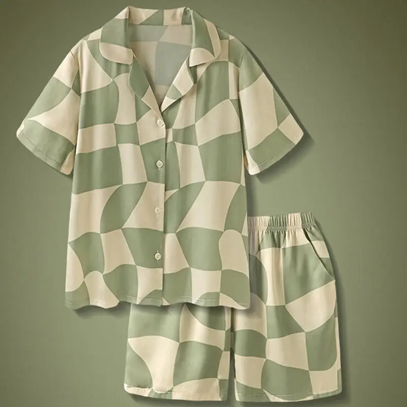 

XEJ шелковые пижамы для женщин Зеленая пизама домашняя одежда для женщин Пижама Mujer одежда для сна женские шорты пижамы женские летние
