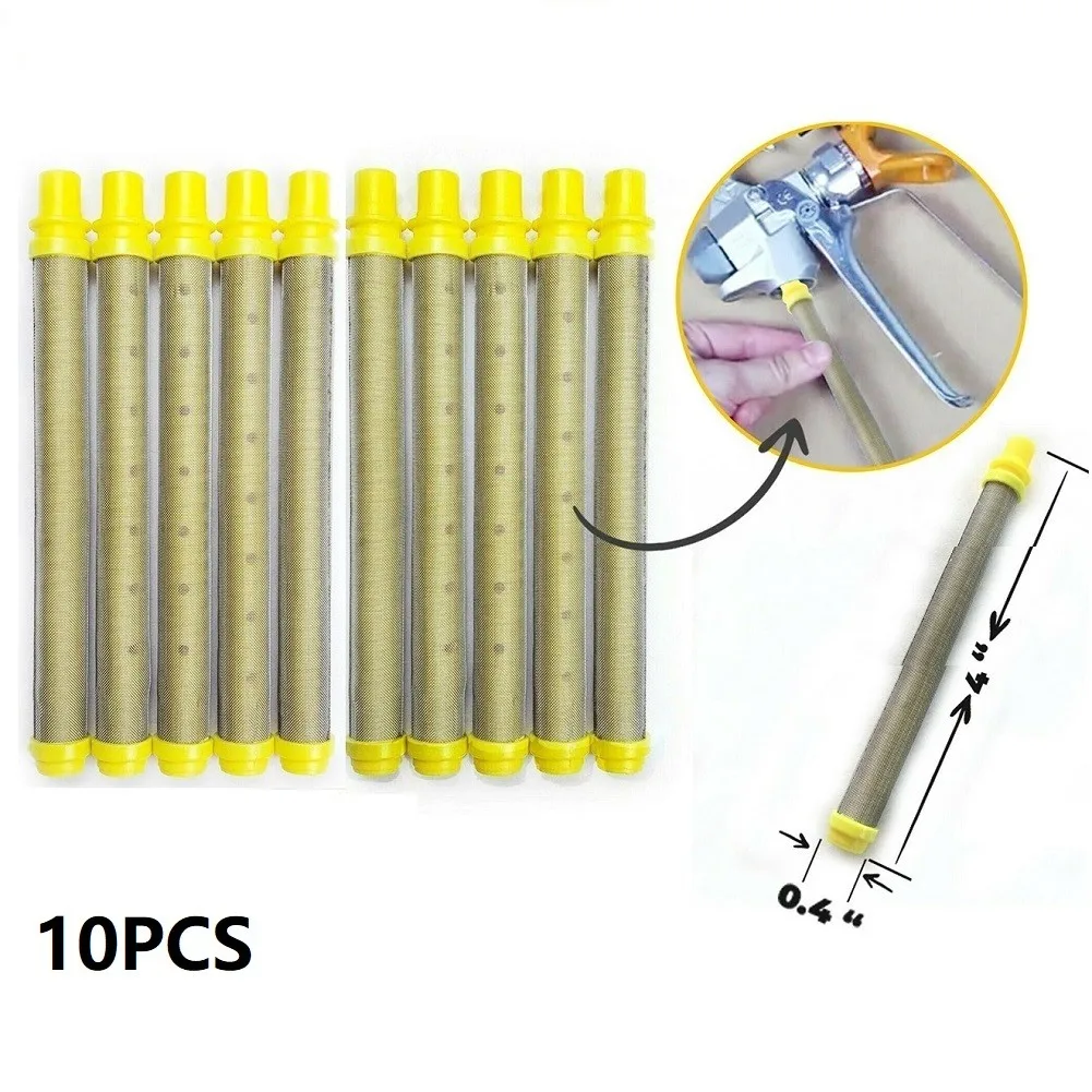 10Pcs/Set 100 Mesh Airless Spray Filter 304 Stainless Steel Insert Type Filters Spraying Machine Accessories For All Wager Spray
10Pcs/Set 100 Mesh Airless Spray Filter 304 Stainless Steel Insert Type Filters Spraying Machine Accessories For All Wager Spray